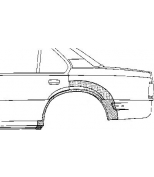 VAN WEZEL - 3760147 - Арка крыла задн лев opel: ascona 84-88 4дв